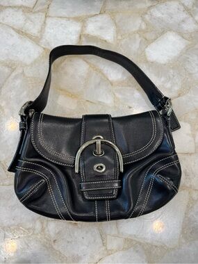 Coach Y2K 10316 Black Soho Small Flap Shoulder Bag